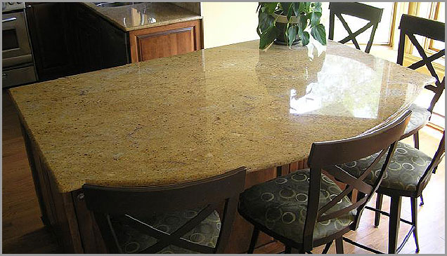 yellow gold of the granite